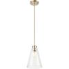 imageGlobe Jackson 1Light Pendant Antique Brass Bronze Accent Glass Shade64750Brass