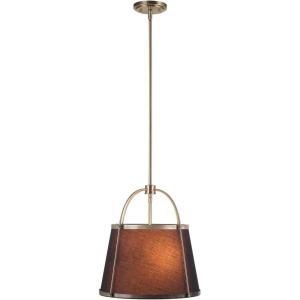 imageGlobe Electric 60607 1Light Pendant Light Matte Black Matte Brass Accents Matte Brass Interior Designer Black Cloth Hanging Cord Kitchen Island Caf Ceiling Hanging Light Bulb Not IncludedAntique Brass  Riley