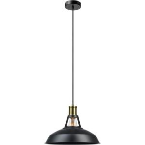 imageGlobe Electric 65155 1Light Industrial Warehouse Pendant Matte Black E26 Base Socket Kitchen Island Caf Decorative Ceiling Hanging Light Fixture Modern Vintage Bulb Not IncludedRobin