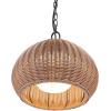 imageGlobe Electric 44759 1Light Outdoor Plugin Pendant Light Black Woven Fabric Shade Matte Black Designer Black Fabric Hanging Cord Kitchen Island Cafe Ceiling Light Bulb Not IncludedSalvador