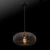 imageGlobe Electric 44759 1Light Outdoor Plugin Pendant Light Black Woven Fabric Shade Matte Black Designer Black Fabric Hanging Cord Kitchen Island Cafe Ceiling Light Bulb Not IncludedMaren