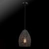 imageGlobe Electric 44759 1Light Outdoor Plugin Pendant Light Black Woven Fabric Shade Matte Black Designer Black Fabric Hanging Cord Kitchen Island Cafe Ceiling Light Bulb Not IncludedKora