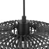 imageGlobe Electric 44759 1Light Outdoor Plugin Pendant Light Black Woven Fabric Shade Matte Black Designer Black Fabric Hanging Cord Kitchen Island Cafe Ceiling Light Bulb Not IncludedMaren