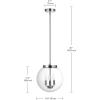 imageGlobe Electric 60340 Emery Pendant Lighting Matte Brass Bulb Not IncludedChrome