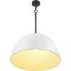 imageGlobe Electric 60340 Emery Pendant Lighting Matte Brass Bulb Not IncludedMatte White