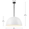 imageGlobe Electric 60340 Emery Pendant Lighting Matte Brass Bulb Not IncludedMatte White