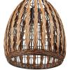 imageGlobe Electric 60750 1Light Pendant Light Brown Woven Rattan Shade Adjustable Height Black Hanging Cord Kitchen Island Pendant Light Fixture Home Dcor Lighting Bulb Not IncludedMarlow