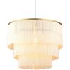 imageGlobe Electric 61093 Janis Pendant Lighting White with Fringe Bulb Not IncludedWhite  Fringe