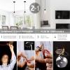 imageGlobe Electric Sutton 1Light Pendant Lighting Matte Black Smoke Glass Shade Bulb Not IncludedAnnecy 2 in 1