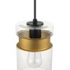 imageGlobe Electric Sutton 1Light Pendant Lighting Matte Black Smoke Glass Shade Bulb Not IncludedDionne