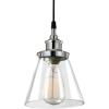 imageGlobe Electric Sutton 1Light Pendant Lighting Matte Black Smoke Glass Shade Bulb Not IncludedParker