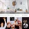 imageGlobe Electric Sutton 1Light Pendant Lighting Matte Black Smoke Glass Shade Bulb Not IncludedParker