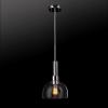 imageGlobe Electric Sutton 1Light Pendant Lighting Matte Black Smoke Glass Shade Bulb Not IncludedTai