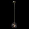 imageGlobe Electric Sutton 1Light Pendant Lighting Matte Black Smoke Glass Shade Bulb Not IncludedVivienne