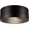 imageGlobe Electric 44663 Ray 185W LED Integrated Outdoor Indoor Flush Mount Ceiling Light Matte Black Faux Wood Accent 800 Lumens 3000 KelvinBronze  Teagan