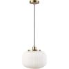 imageGlobe Electric 61093 Janis Pendant Lighting White with Fringe Bulb Not IncludedWhite  Brass