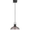 imageGlobe Electric Sutton 1Light Pendant Lighting Matte Black Smoke Glass Shade Bulb Not IncludedSutton