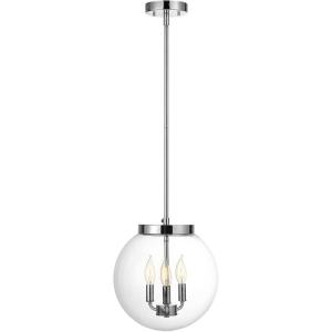 imageGlobe Electric 60340 Emery Pendant Lighting Matte Brass Bulb Not IncludedChrome