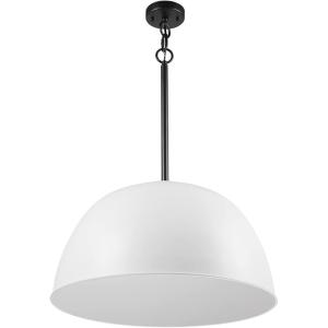 imageGlobe Electric 60340 Emery Pendant Lighting Matte Brass Bulb Not IncludedMatte White