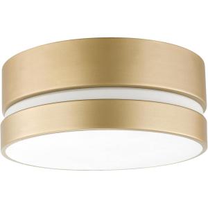 imageGlobe Electric 60754 2Light Flush Mount Ceiling Light Soft Gold Inner Frosted Shade Ceiling Light Fixture Light Fixtures Ceiling Mount Bedroom Lights for Ceiling Bulb Not IncludedSoft Gold