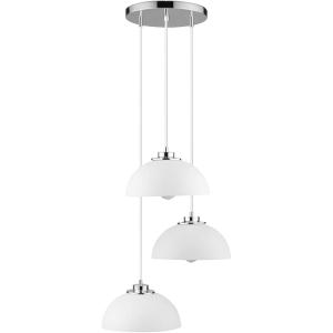 imageGlobe Electric 61093 Janis Pendant Lighting White with Fringe Bulb Not IncludedWhite  Chrome