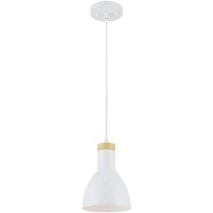 imageGlobe Electric 61093 Janis Pendant Lighting White with Fringe Bulb Not IncludedWhite  Wood Grain