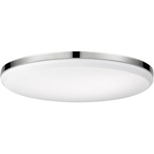 imageGlobe Electric 66000075 1Light 21W LED Integrated Flush Mount Ceiling Light Matte Black White Interior Shade 800 Lumens 3000 Kelvins 90 CRI Ceiling Light Fixture Home Improvement DimmableEllington Chrome