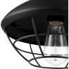 imageGlobe Electric 44301 Charlie 1Light OutdoorIndoor SemiFlush Mount Ceiling Light Oil Rubbed Bronze Clear Seeded Glass Shade Bulb Not IncludedBlack  Sam