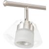 imageGlobe Electric 59355 Kearney 6Light Foldable Track Lighting Brushed Nickel Finish White Glass ShadesBrushed Nickle  Spence