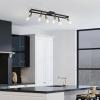 imageGlobe Electric 59811 Weston 6Light Track Lighting Matte Black Bulb Not IncludedBlackBrass  Weston