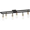 imageGlobe Electric 59811 Weston 6Light Track Lighting Matte Black Bulb Not IncludedBlackBrass  Weston