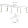 imageGlobe Electric 59811 Weston 6Light Track Lighting Matte Black Bulb Not IncludedMatte White  Weston