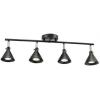 imageGlobe Electric 59980 Aurora 4Light Track Lighting Matte Black Brass AccentsMatte Black