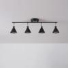 imageGlobe Electric 59980 Aurora 4Light Track Lighting Matte Black Brass AccentsMatte Black