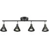 imageGlobe Electric 59980 Aurora 4Light Track Lighting Matte Black Brass AccentsMatte Black