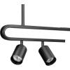 imageGlobe Electric 64000048 4Light Adjustable Height Geometrical Track Lighting Matte Black Ceiling Light Track Light Heads Pivot Shades Track Lighting Kit 4 Bulb Kitchen Light GU10 SocketMatte Black  Brooke