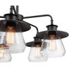 imageGlobe Electric Tetra 6Light Chandelier Matte Black Adjustable Hanging HeightNate