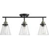 imageGlobe Electric 59629 Jackson 3 Track Lighting Dark Bronze Antique Brass AccentsDark Bronze