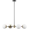 imageGlobe Electric Tetra 6Light Chandelier Matte Black Adjustable Hanging HeightCelestia