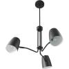 imageGlobe Electric Tetra 6Light Chandelier Matte Black Adjustable Hanging HeightLogan