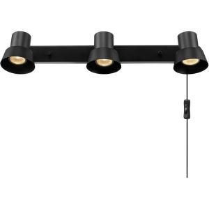 imageGlobe Electric 59469 3Light Plugin Track Lighting Matte Brass Bulb Not IncludedEdwards Black