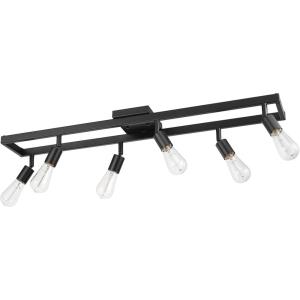 imageGlobe Electric 59811 Weston 6Light Track Lighting Matte Black Bulb Not IncludedMatte Black  Weston