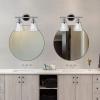 imageGlobe Electric 51412 Parker 2Light Vanity Light Chrome Clear Glass ShadesChrome