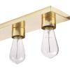 imageGlobe Electric 51563 5Piece Bathroom Accessory Set with Vanity Matte Brass 3Light Vanity Light Fixture Towel Bar Towel Ring Robe Hook Toilet Paper Holder Home Dcor Bulb Not IncludedMatte Brass  Alden