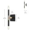 imageGlobe Electric 51563 5Piece Bathroom Accessory Set with Vanity Matte Brass 3Light Vanity Light Fixture Towel Bar Towel Ring Robe Hook Toilet Paper Holder Home Dcor Bulb Not IncludedBlack  Finnick