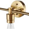 imageGlobe Electric 51563 5Piece Bathroom Accessory Set with Vanity Matte Brass 3Light Vanity Light Fixture Towel Bar Towel Ring Robe Hook Toilet Paper Holder Home Dcor Bulb Not IncludedBrass  Alexandria