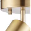 imageGlobe Electric 57499 Pratt 1Light Track Lighting Spotlight Matte White Bulb Not IncludedPratt Brass