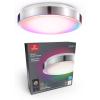 imageGlobe Electric 57503 WiFi Smart 4Light LED Track Lighting Matte Black No Hub Required Voice Activated 28W 7 Watts per Track Head Multicolor RGB Tunable White 2000K5000K 1600 LumensBrushed Nickel