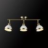 imageGlobe Electric 59767 Mabel 3Light Track Lighting Antique Brass Frosted Glass Shades Bulbs Included GoldBrass  Becket