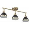 imageGlobe Electric 59767 Mabel 3Light Track Lighting Antique Brass Frosted Glass Shades Bulbs Included GoldMatte Brass  Beckett